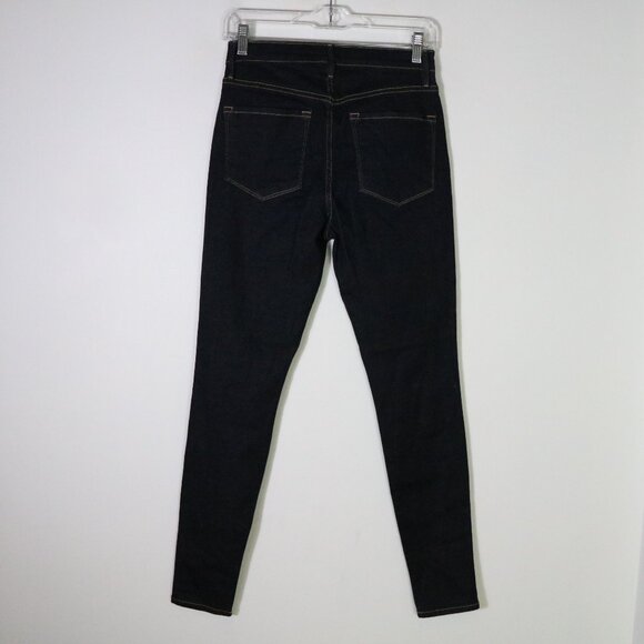 Frame Denim Ali High Rise Skinny Jeans Women 26 Dark Wash Blue High Rise Stretch - Picture 7 of 8